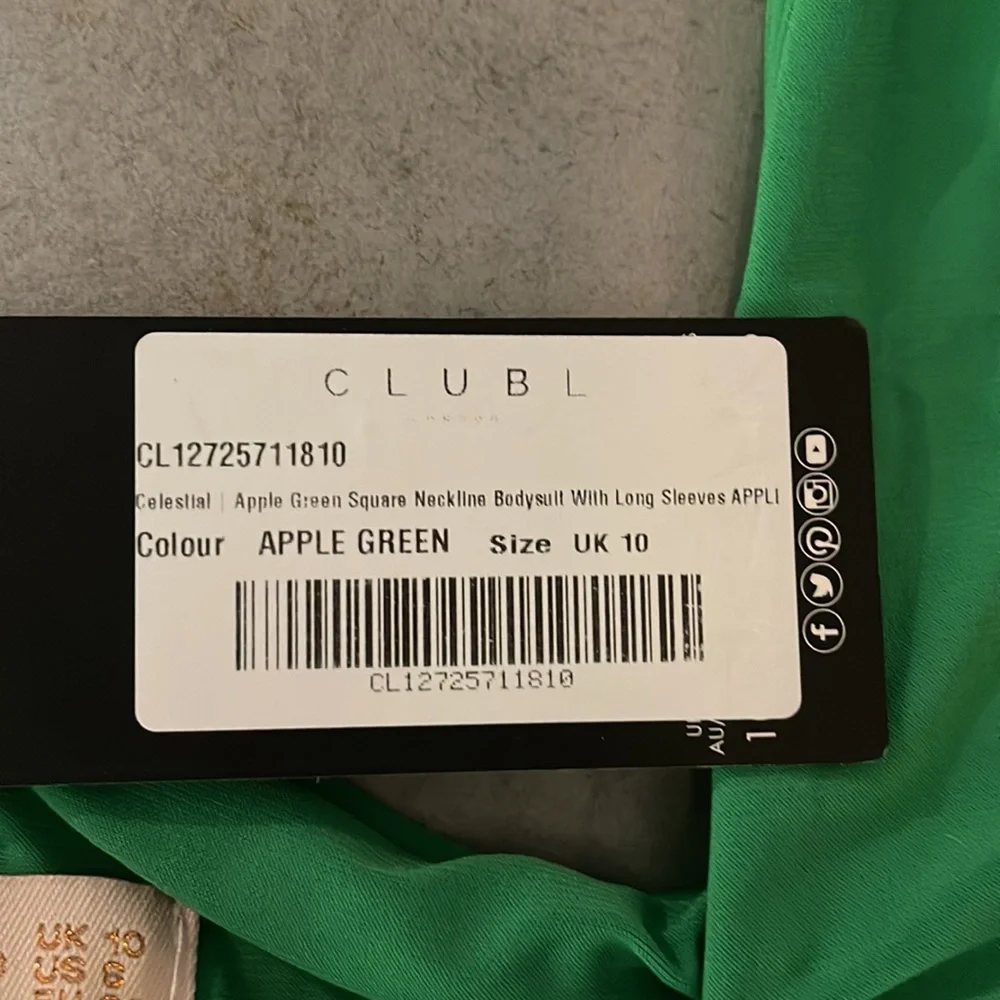 NWOT club Long sleeve bodysuit - Picture 3 of 6